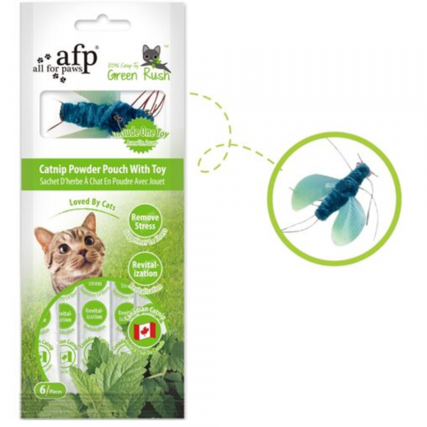 Brinquedo c/Catnip Green Rush (6 Recargas)