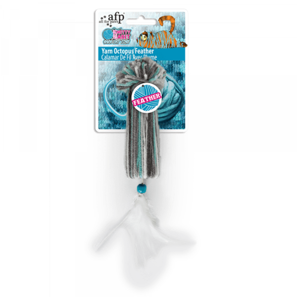 Brinquedo Gato Knotty Habit - Yarn Squid Feather