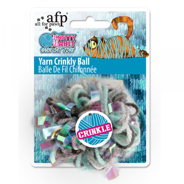 Brinquedo Gato Knotty Habit - Yarn Crinkly Ball