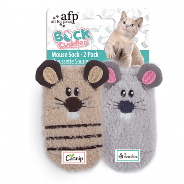 Brinquedo Gato Mouse Sock - 2 Pack
