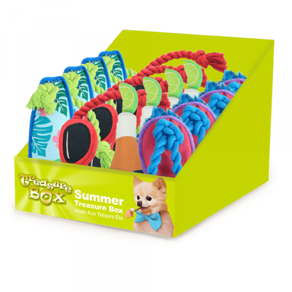 Brinquedo Cão Treasure Box - Summer (Caixa 24 Unidades)