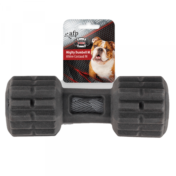 Brinquedo Cão Mighty Dumbell Preto 17,5 CM
