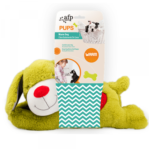 Brinquedo Cão Pups - Warm Dog (C/ Pedras para aquecer no micro-ondas)