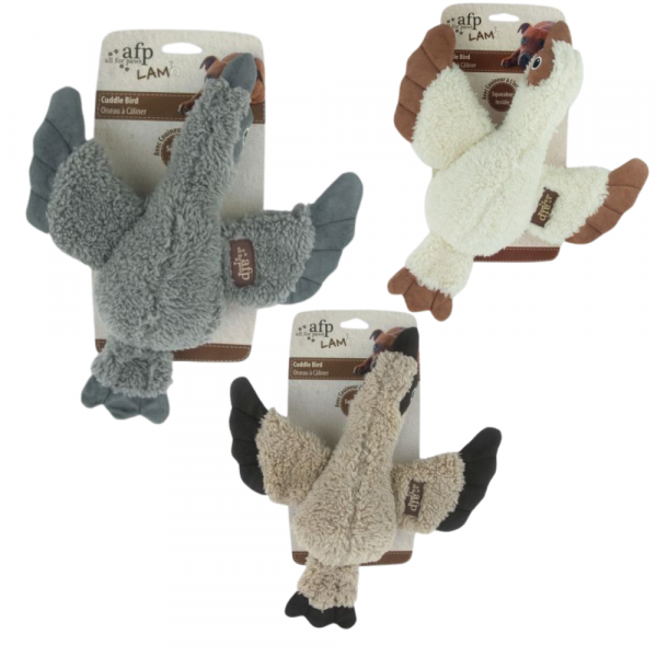 Brinquedo Cão Lamb Cuddle Bird (Bege/Cinzento/Castanho)