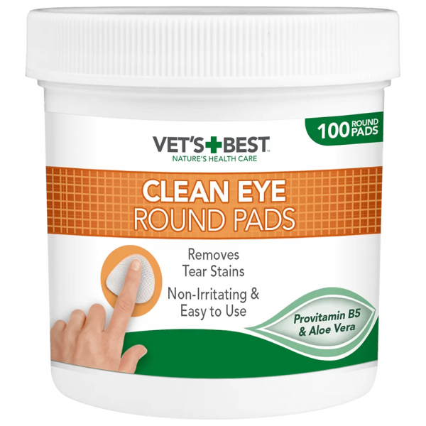 Vet’s+Best Toalhitas para Limpeza de Manchas Lacrimais -100 Units