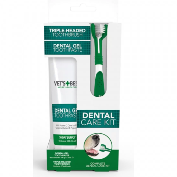 Vet’s+Best Escova + Pasta de dentes