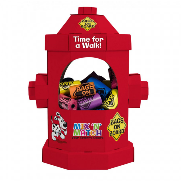 Bags on Board Display Fire Hydratant Sacos Excrementos (Pack 60 C/ Cores sortidas)