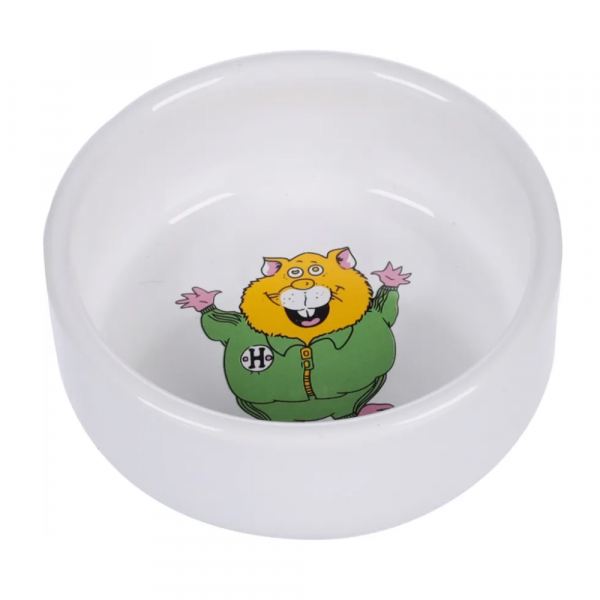Flamingo Com/Beb Ceramico Canto Para Roedores
