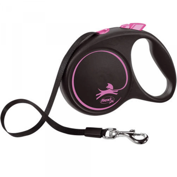 Flexi Black Design Fita Rosa