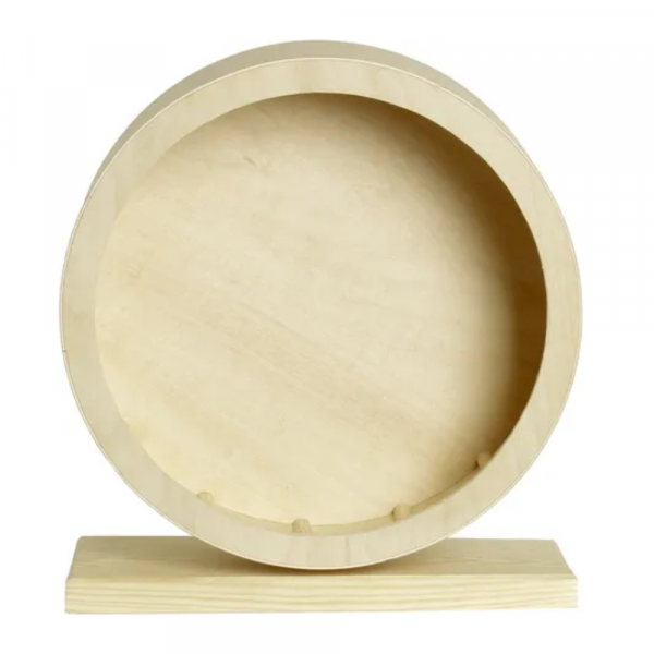 Roda Madeira Chinchila 30Cm