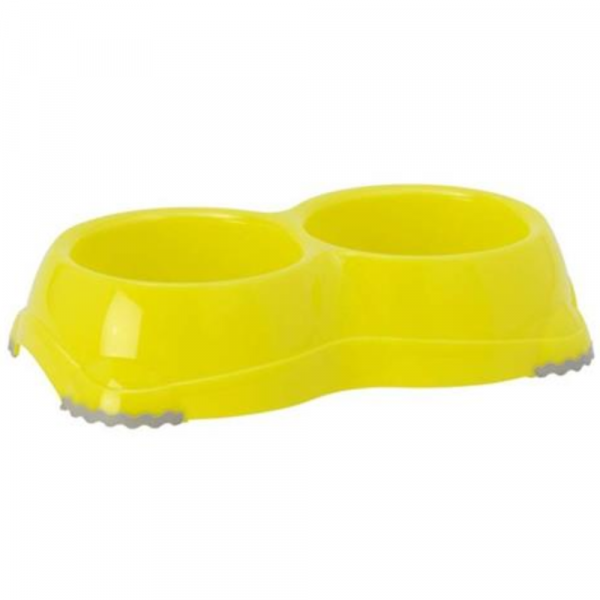 Moderna Comedouro Duplo Antiderrapante Verde Kiwi