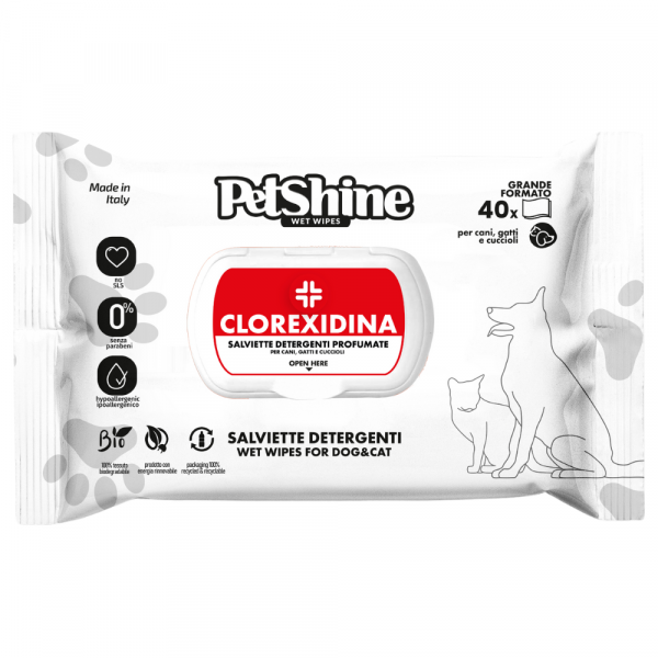 Toalhitas C/ Clorexidina - 40 UND