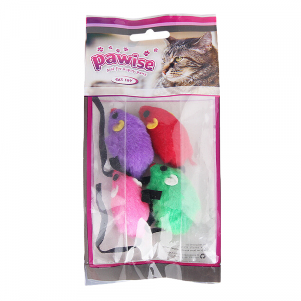 Brinquedo Gato Ratos 4 Unidades