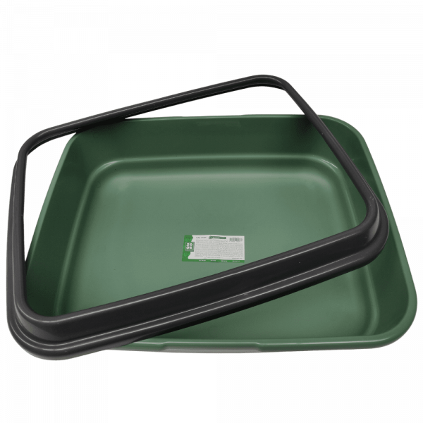 Tabuleiro de plástico reciclado com rebordo para gatos - Image 3