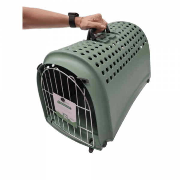 Transportadora de plástico reciclado para gatos e cães pequenos - Image 2