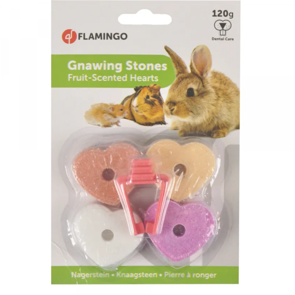 Flamingo Calcio Roedores Em Forma Coracao 4 Pcs