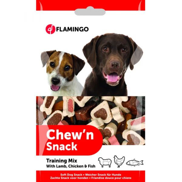 Flamingo Snack Chew'N Ossinhos Training Mix 150Gr