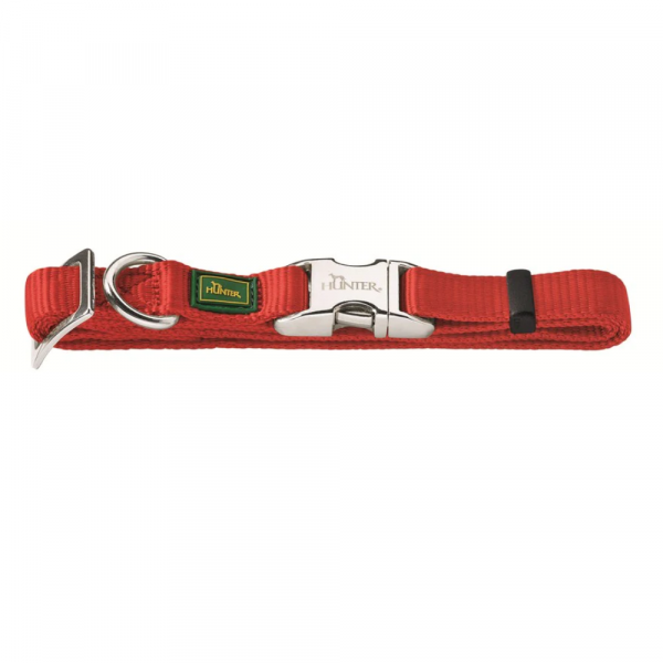 Hunter Coleira Alu-Forte Vermelho
