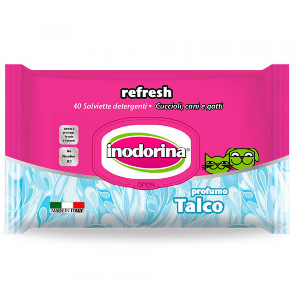 Inodorina Refresh Toalhitas Talco 40 UND