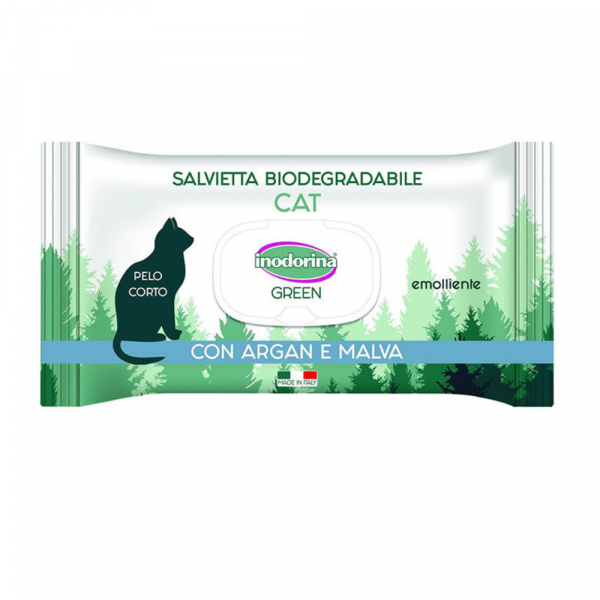 Inodorina Green Toalhitas Gatos Pelo Curto 30 UND