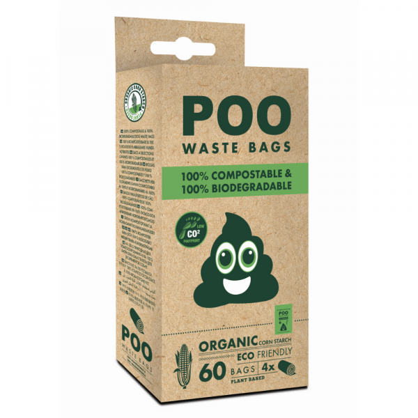Sacos Excrementos Poo 100% Biodegradaveis