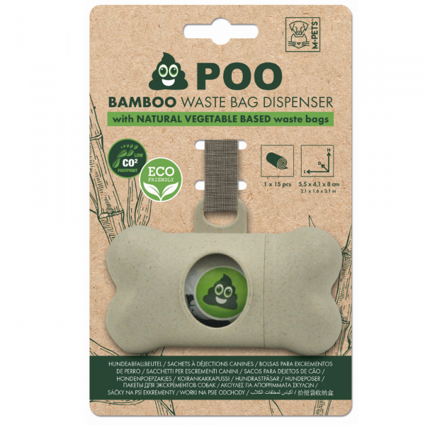 Dispensador Sacos Excrementos Poo Bamboo