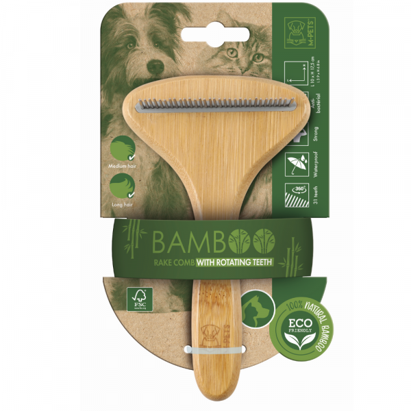 Pente Ancinho Eco - Bamboo 31 Dentes