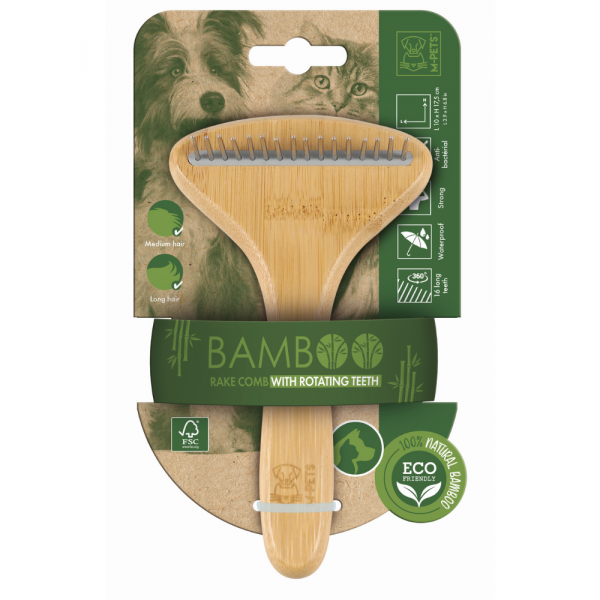 Pente Ancinho Eco - Bamboo 16 Dentes