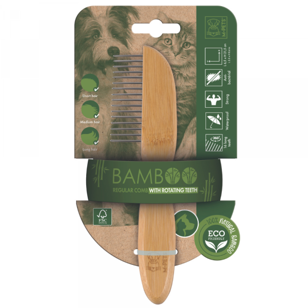 Pente Eco - Bamboo 16 Dentes
