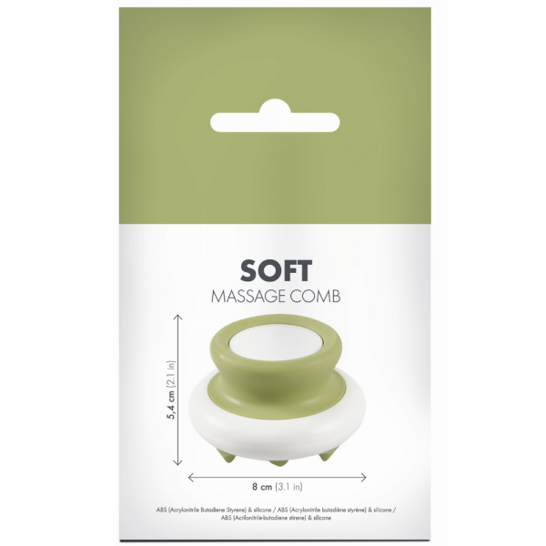 Soft Massage Pet Comb Dentes Largos Verde