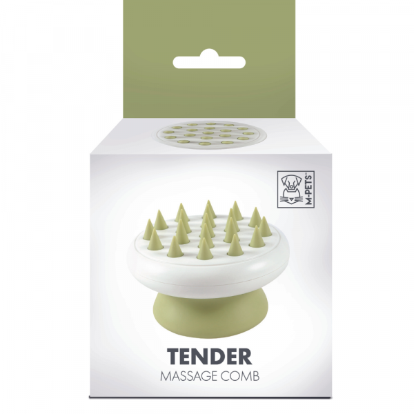 Soft Massage Pet Comb Dentes Afiados Verde