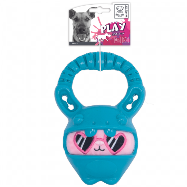 Brinquedo Cão Sweety Tpr Azul 17.72Cm