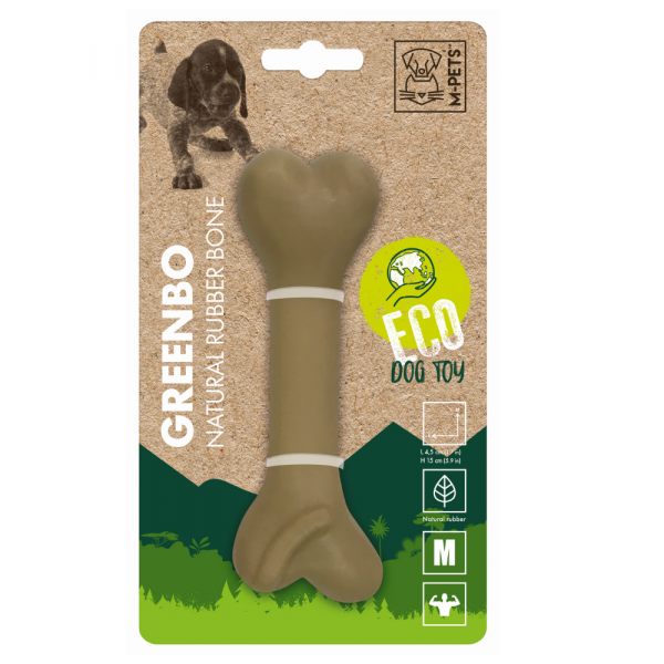 M-Pets Greenbo Natural Rubber Bones M