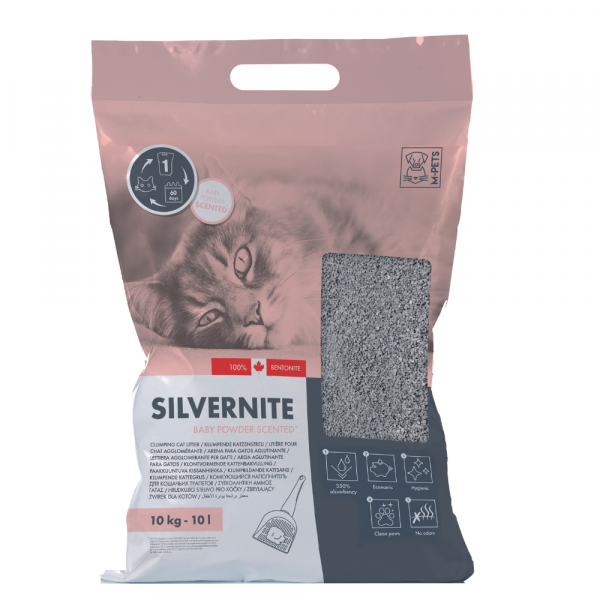 M-Pets Cat Litter Bentonite Com Baby Powder 10Kg