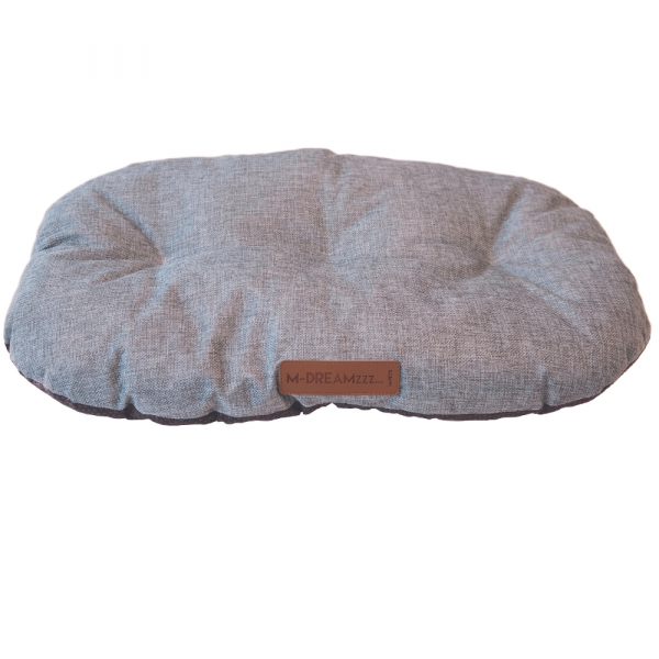 M-Pets Colchao Oval Oleron Cinza Claro