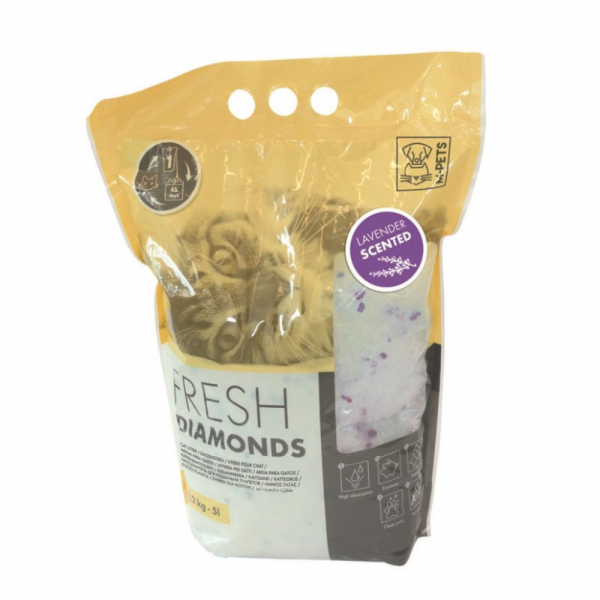 M-Pets Fresh Diamonds Sílica Lavanda