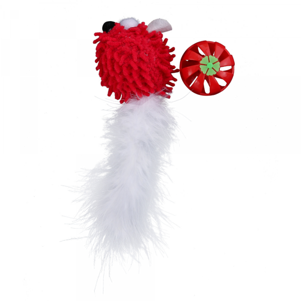 Brinquedo Natal Rato Pelo + Bola Plastico