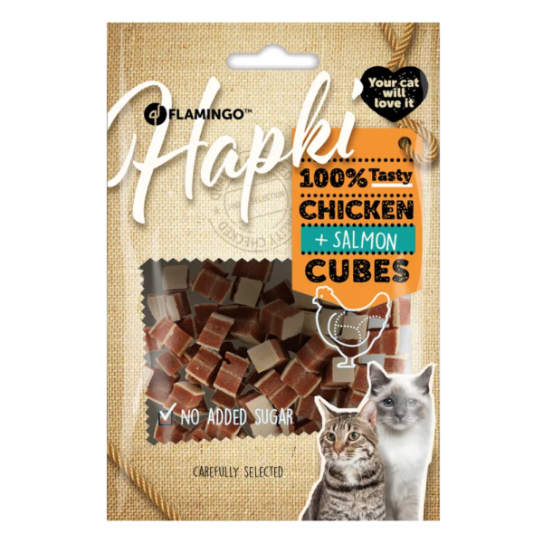 Snack Hapki Cubes with Chicken and Salmon 50 GR