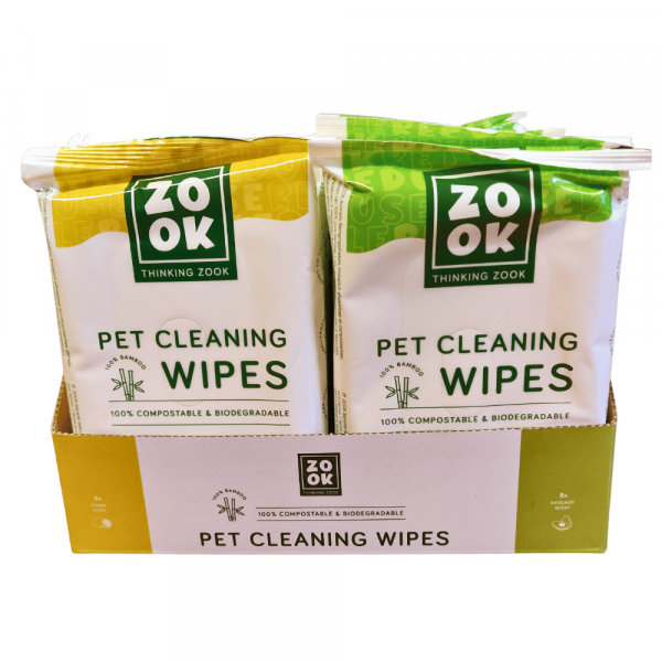 Expositor Toalhitas de Limpeza 8 Limão + 8 Abacate biodegradáveis e compostáveis