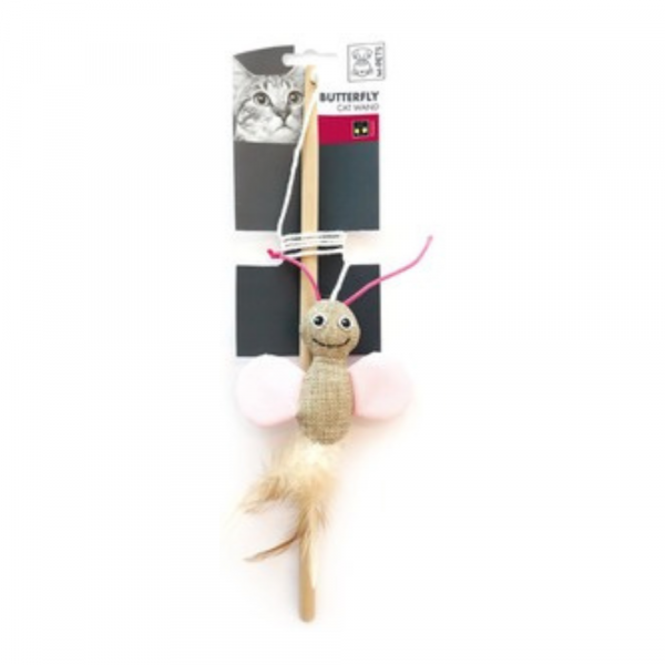 Cana Butterfly Cat Wand 35 CM (Cores Sortidas) - Image 2